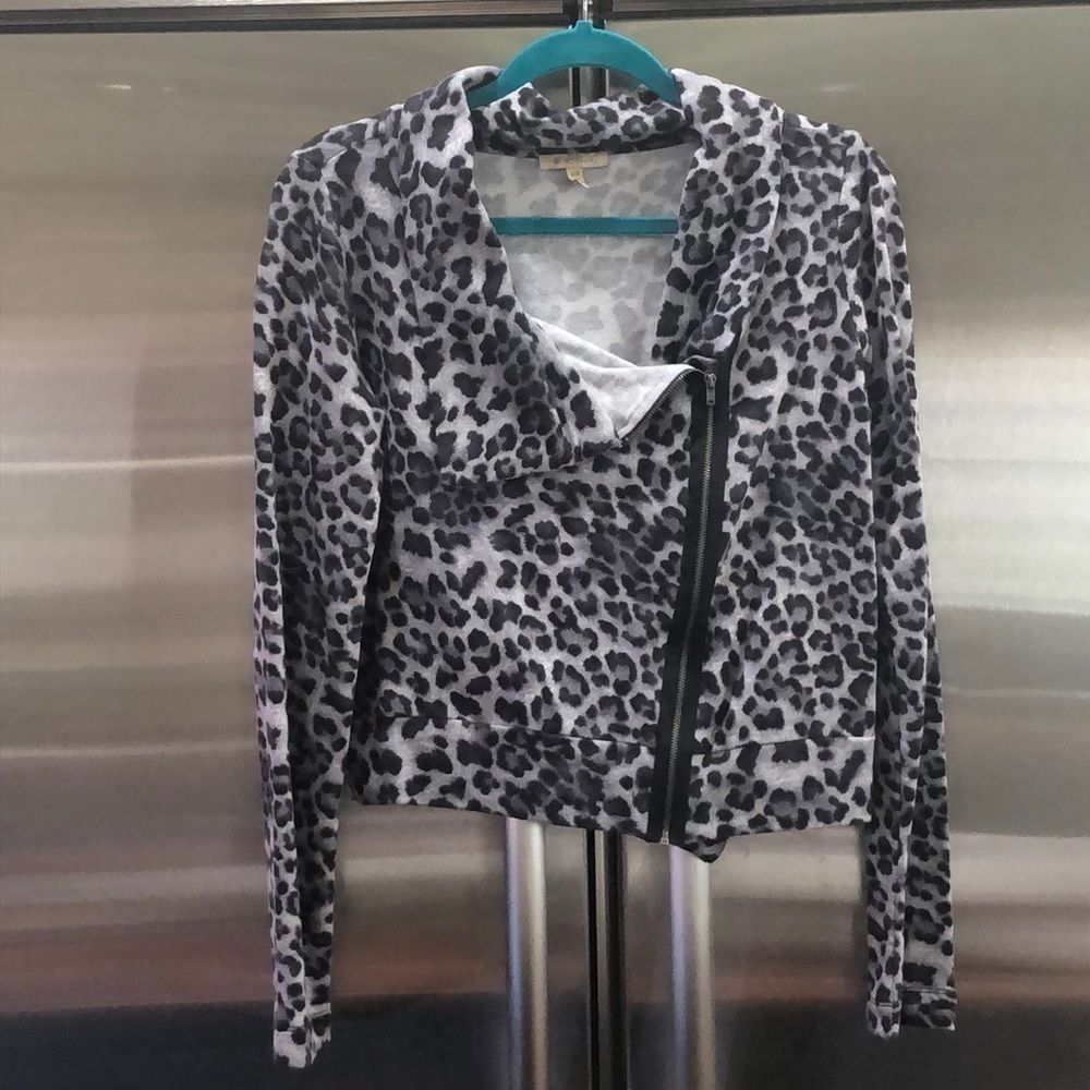 Bordeaux Collared Zip Front Jacket - image 1